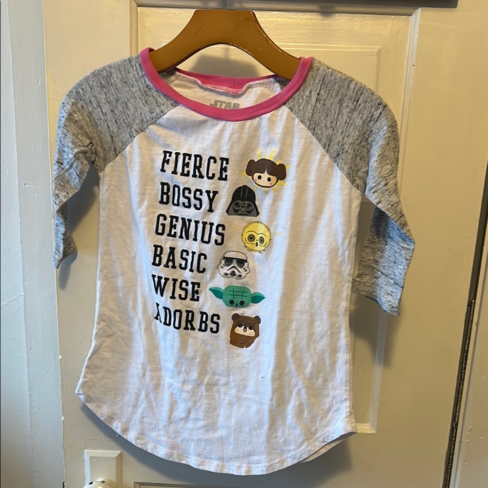 Kids Star Wars Character pajama set- White and Gray